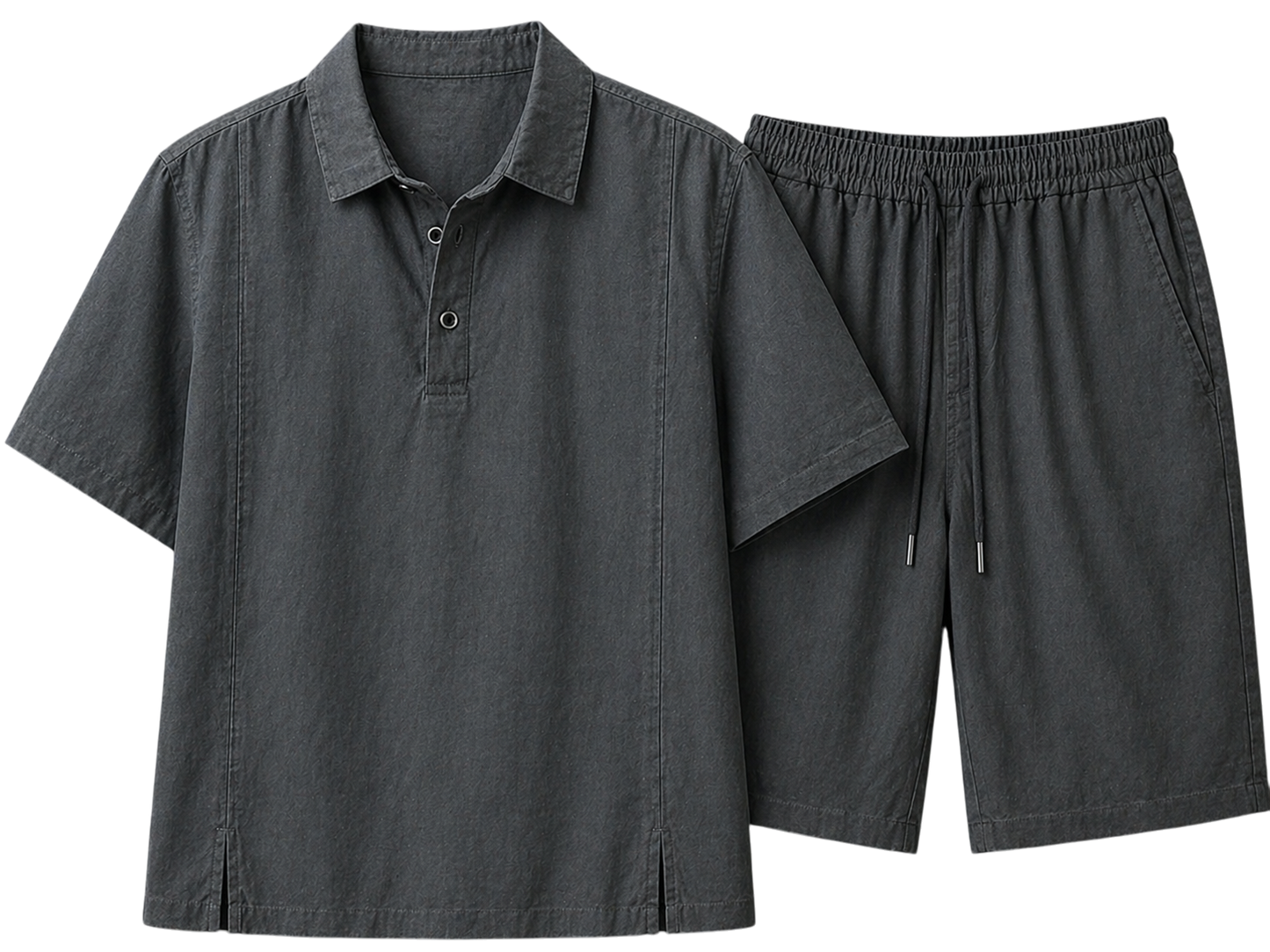Monaco Graphite Shadow Linen Set
