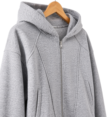 Onyx Structured Cotton Zip Jacket