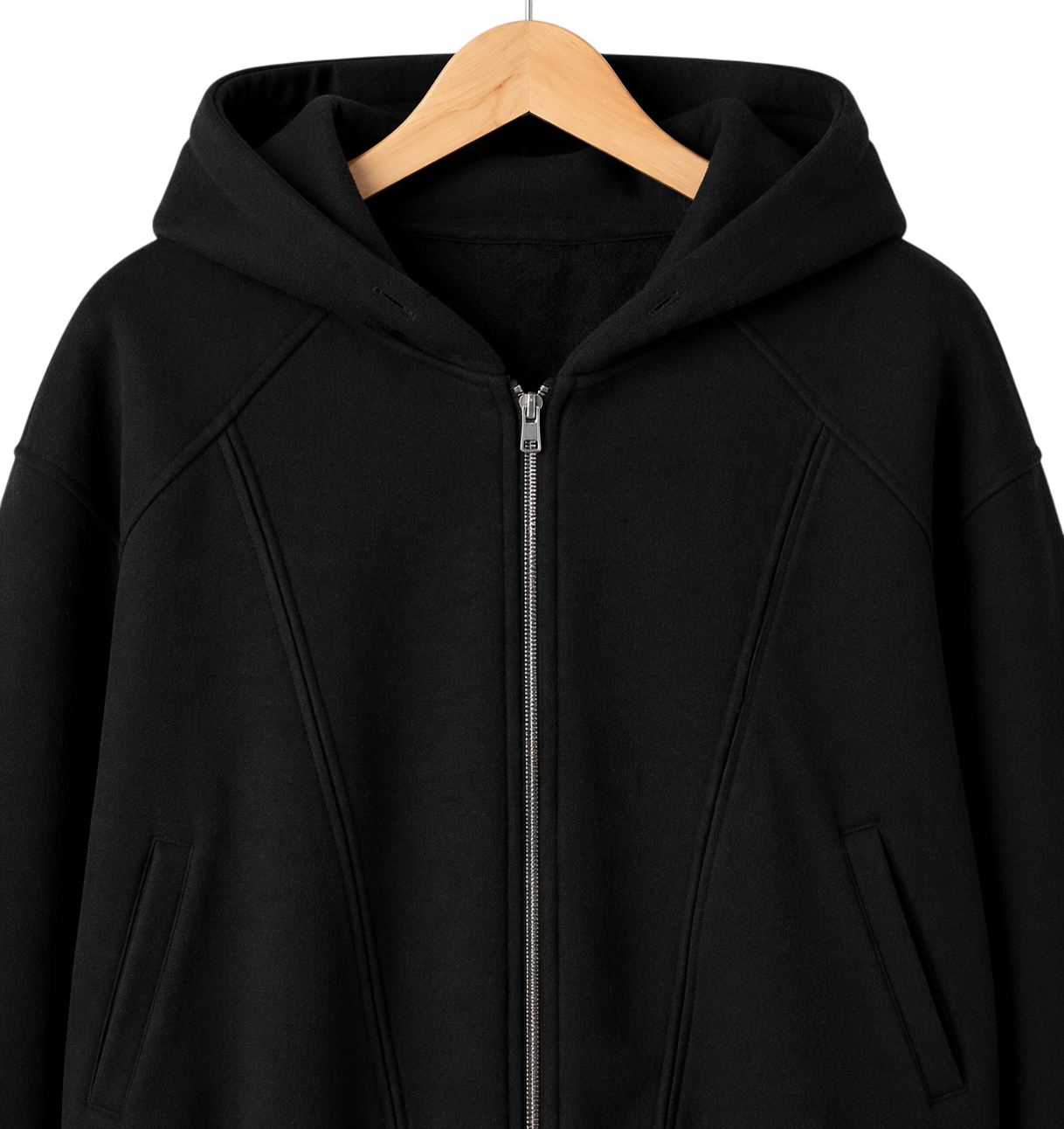 Onyx Structured Cotton Zip Jacket