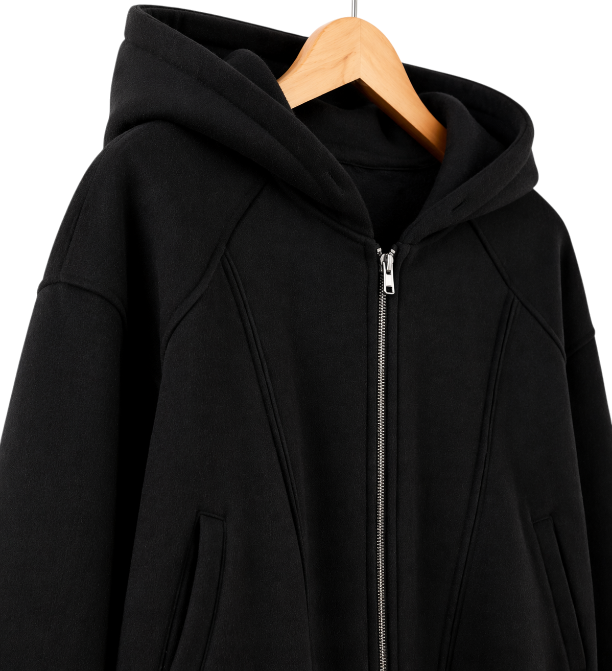 Onyx Structured Cotton Zip Jacket