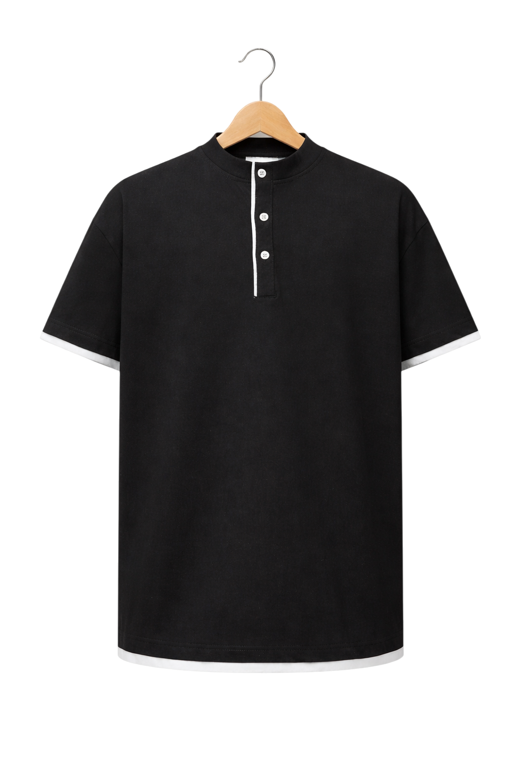 Évaro Cotton Henley Tee
