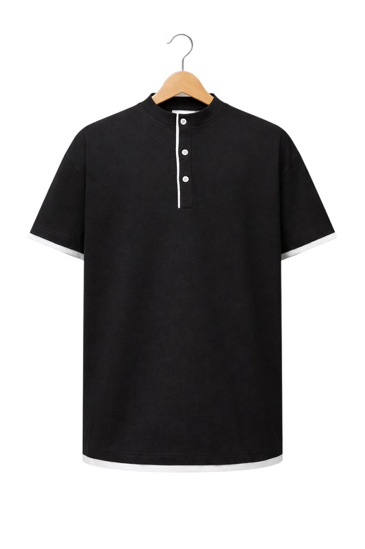 Évaro Cotton Henley Tee