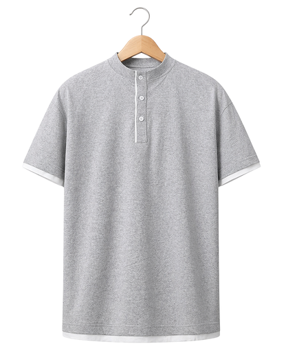 Évaro Cotton Henley Tee