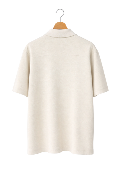 Élan Cotton Knit Polo Shirt