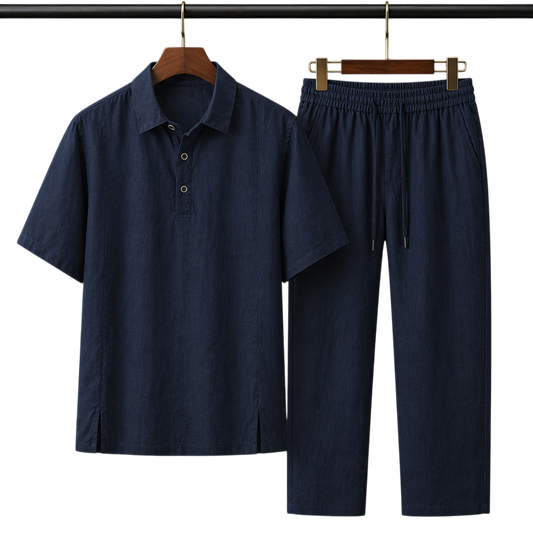 Netto Midnight Navy Linen Set