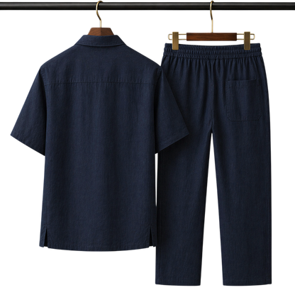 Netto Midnight Navy Linen Set