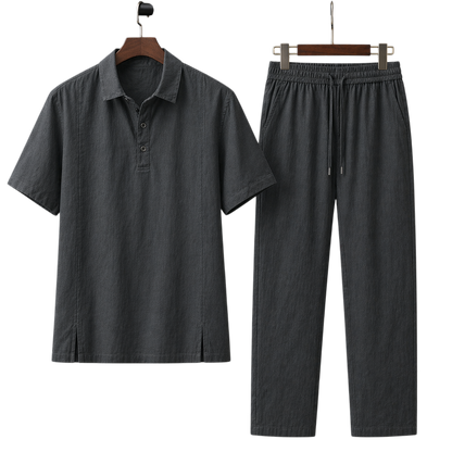 Netto Onyx Slate Linen Set