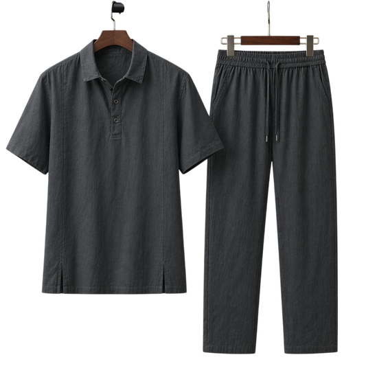Netto Onyx Slate Linen Set