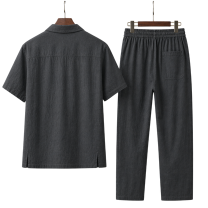 Netto Onyx Slate Linen Set
