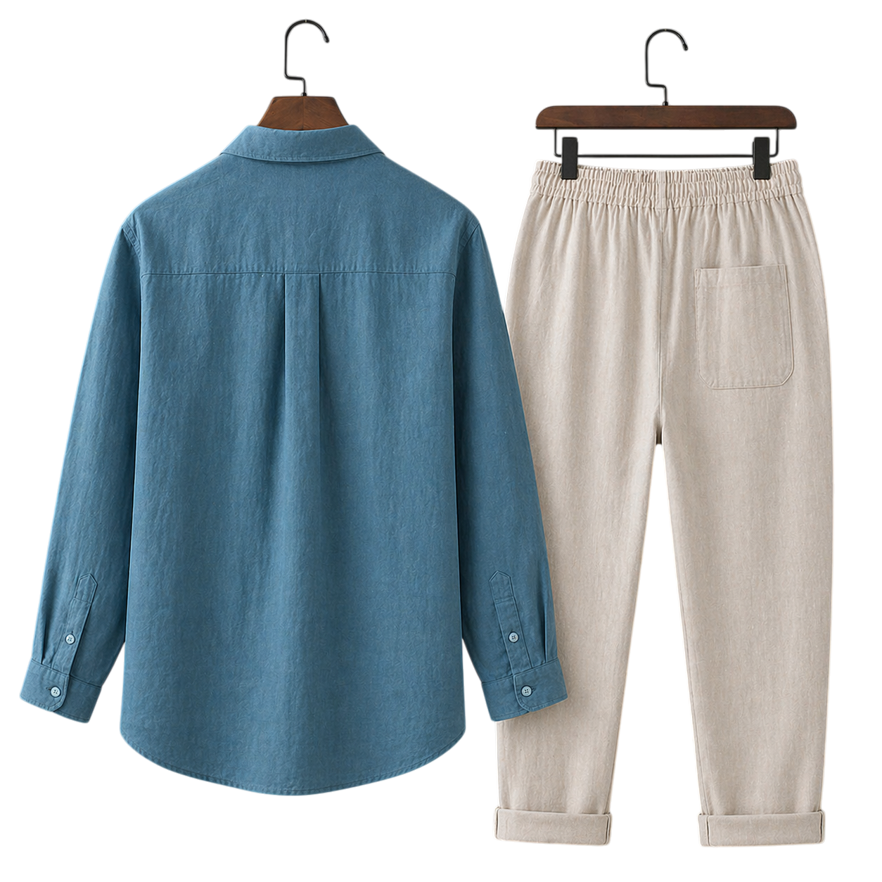 Misto Azure Coast & Ivory Stone Linen Set