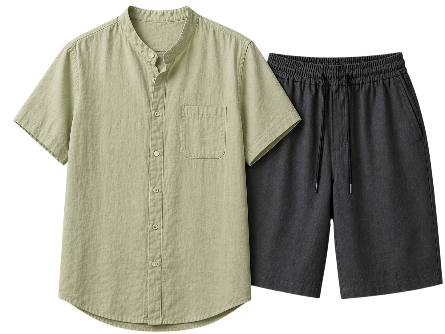Nobile Linen Sage Moss & Midnight Slate Linen Set