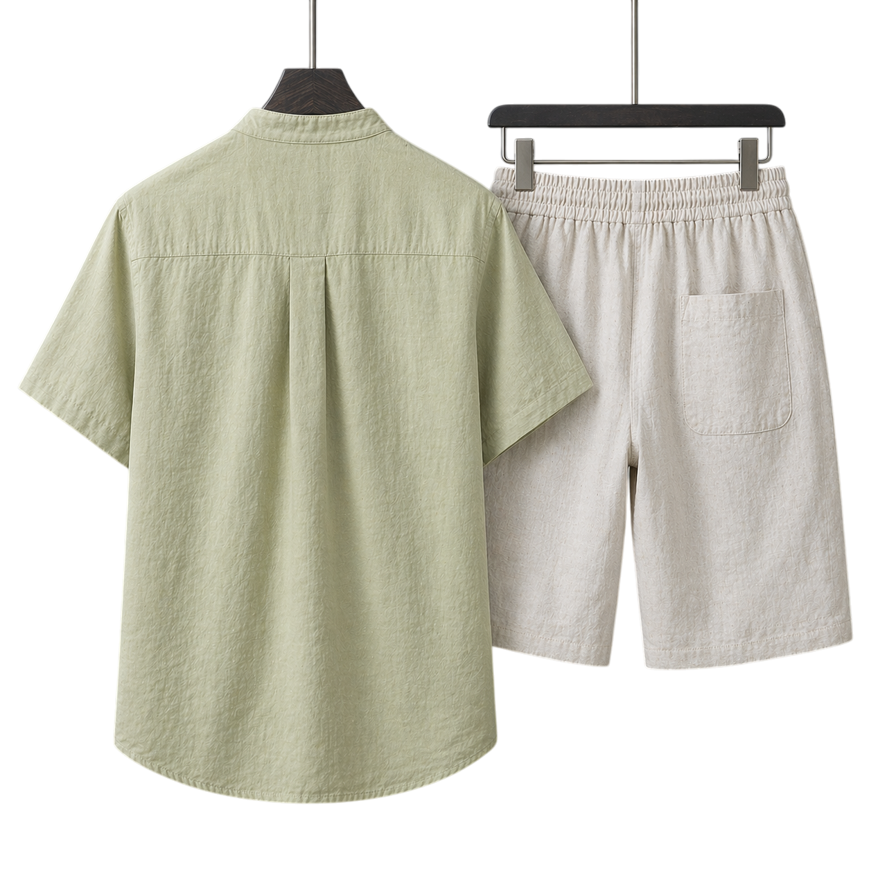 Nobile Linen Pistachio Mist & Ivory Sand Linen Set