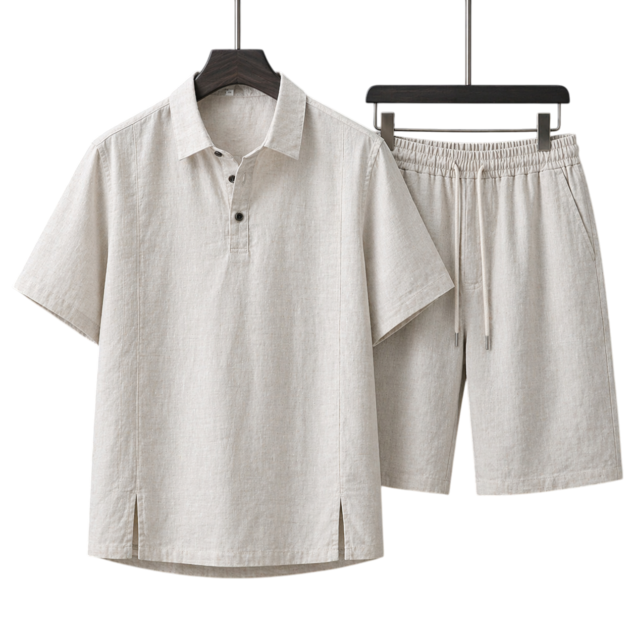 Monaco Ivory Sand Linen Set
