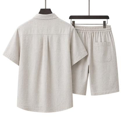 Monaco Ivory Sand Linen Set
