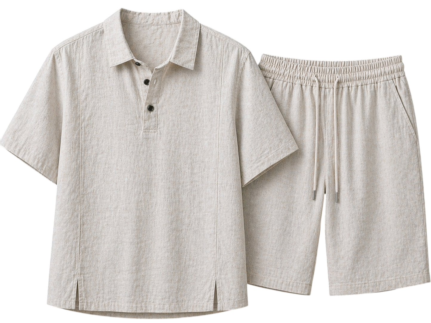 Monaco Ivory Sand Linen Set
