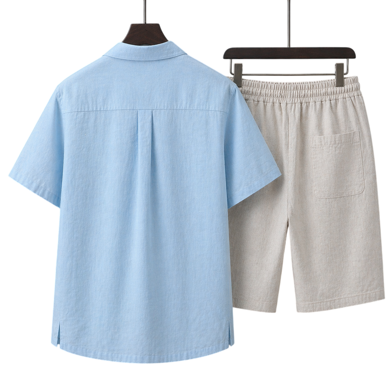 Monaco Sky Mist & Ivory Sand Linen Set