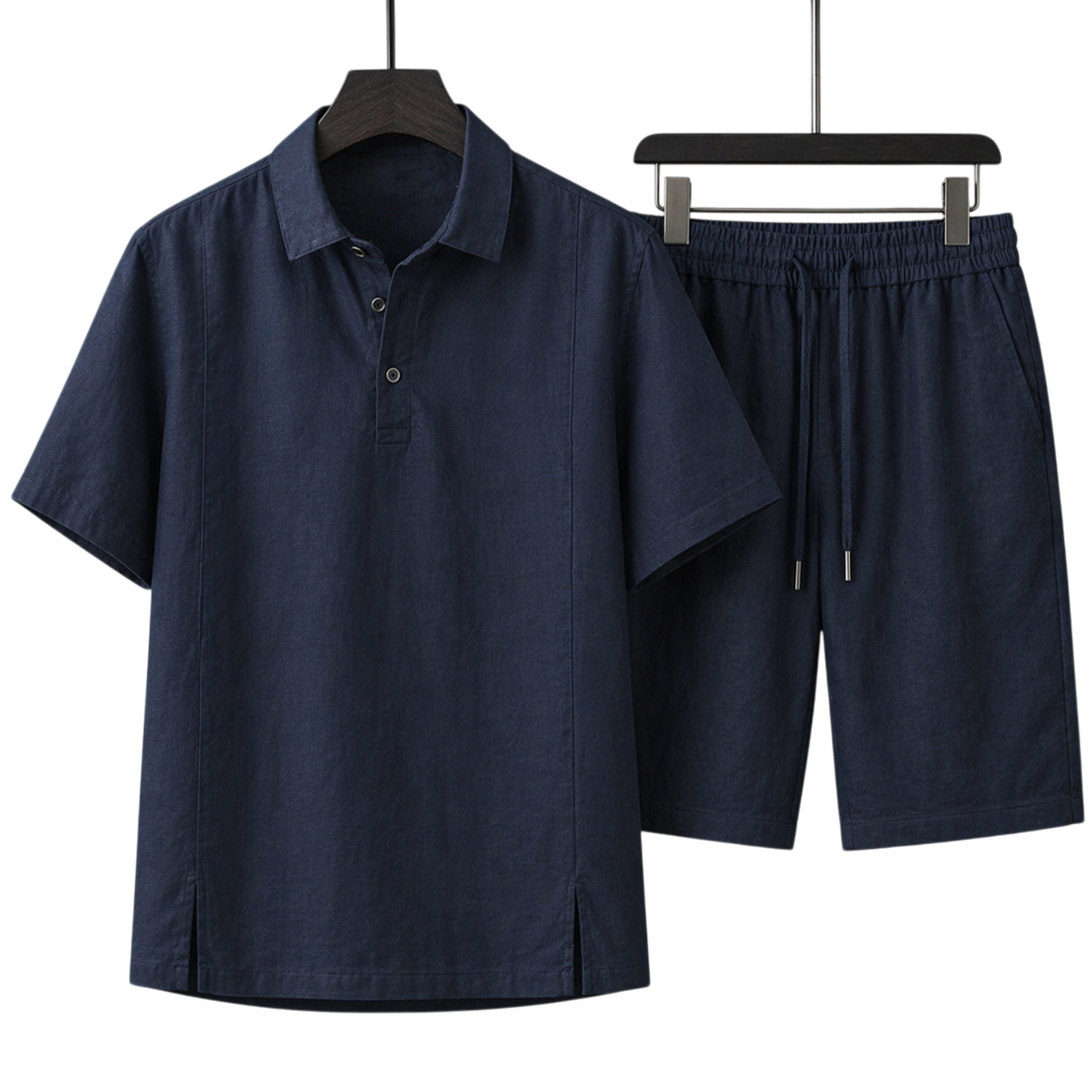 Monaco Midnight Navy Linen Set