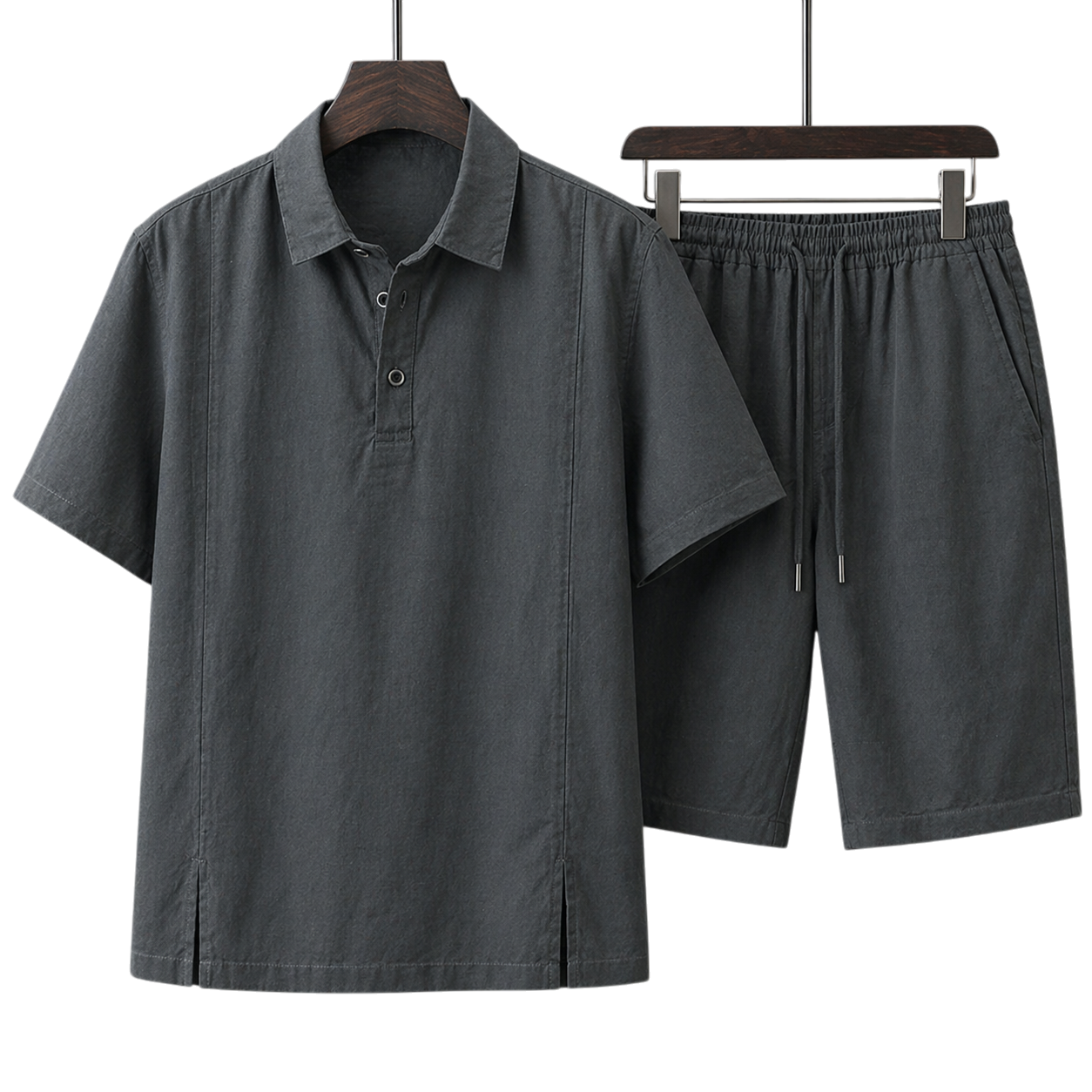 Monaco Graphite Shadow Linen Set
