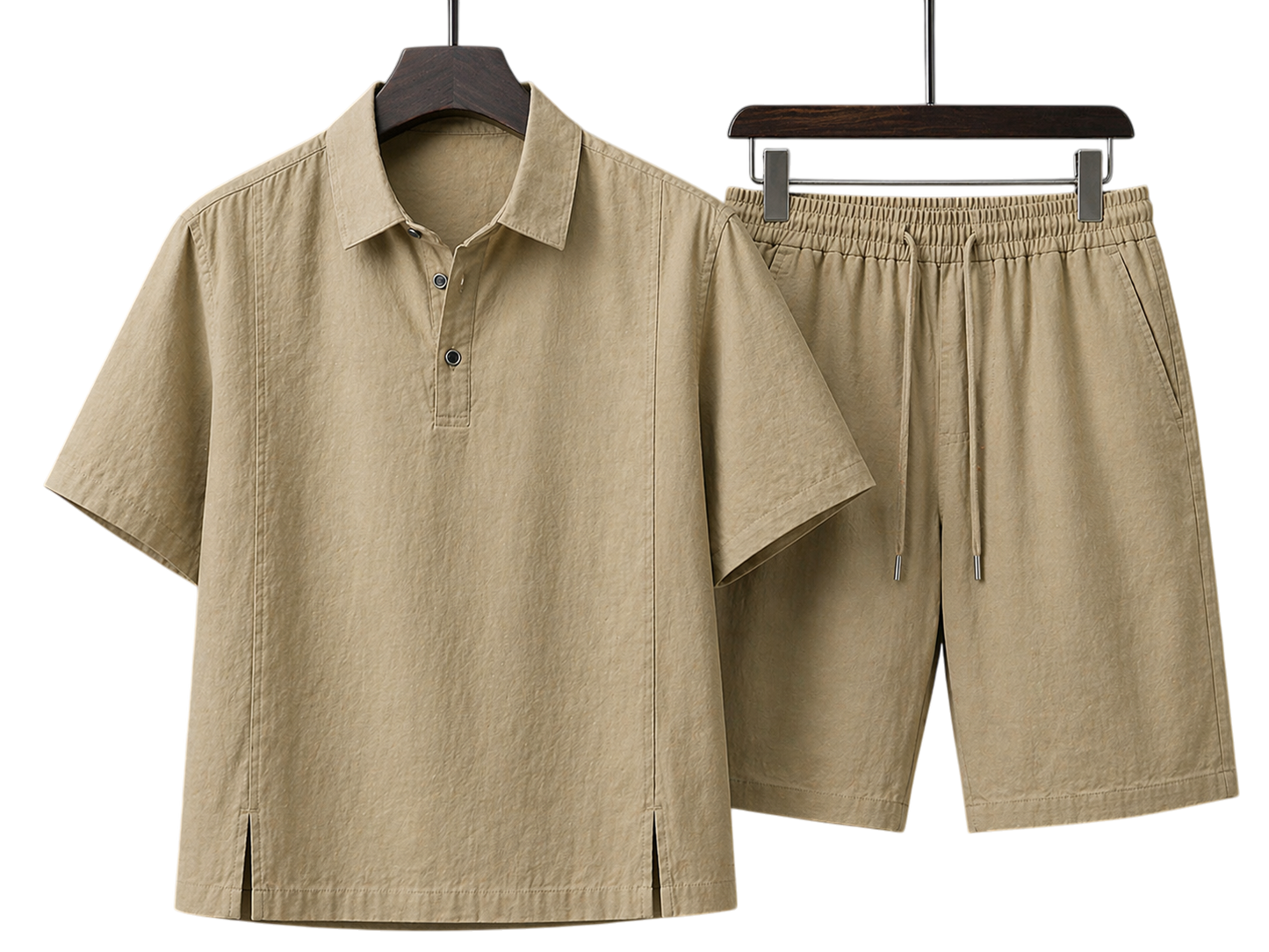 Monaco Desert Khaki Linen Set