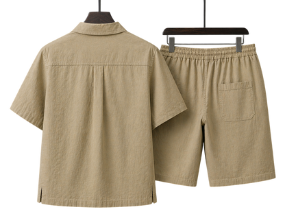 Monaco Desert Khaki Linen Set