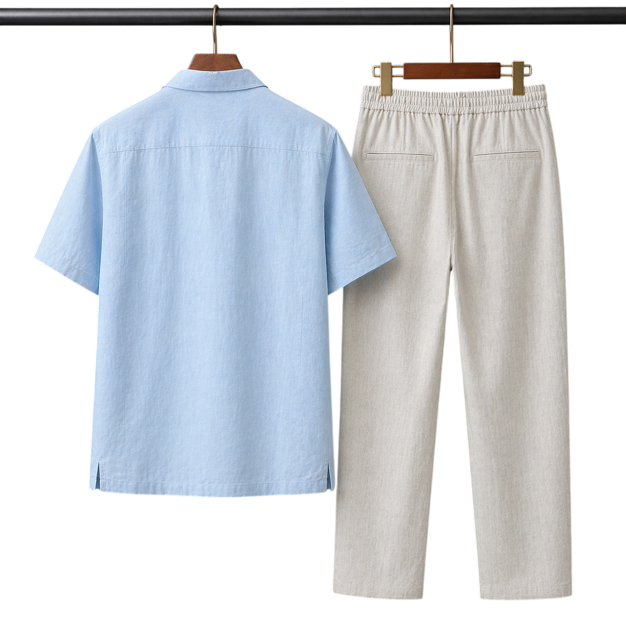 Netto Sky Mist & Ivory Stone Linen Set