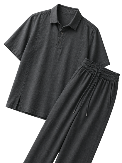 Netto Onyx Slate Linen Set