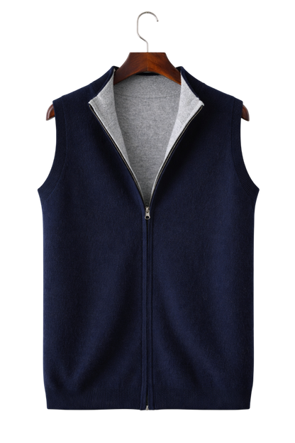 Valerio Maison Wool Zip Vest