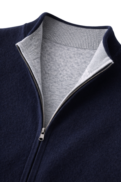 Valerio Maison Wool Zip Vest