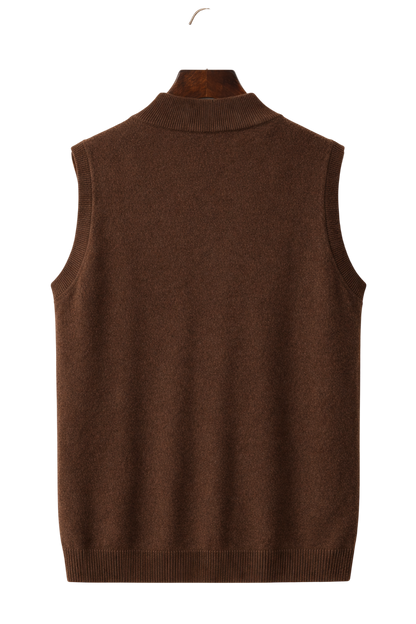 Valerio Maison Wool Zip Vest