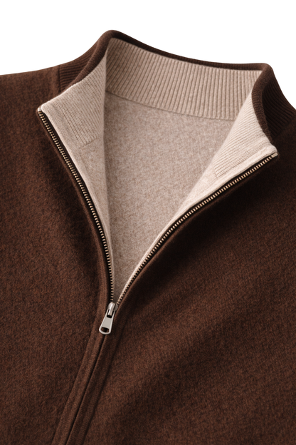 Valerio Maison Wool Zip Vest