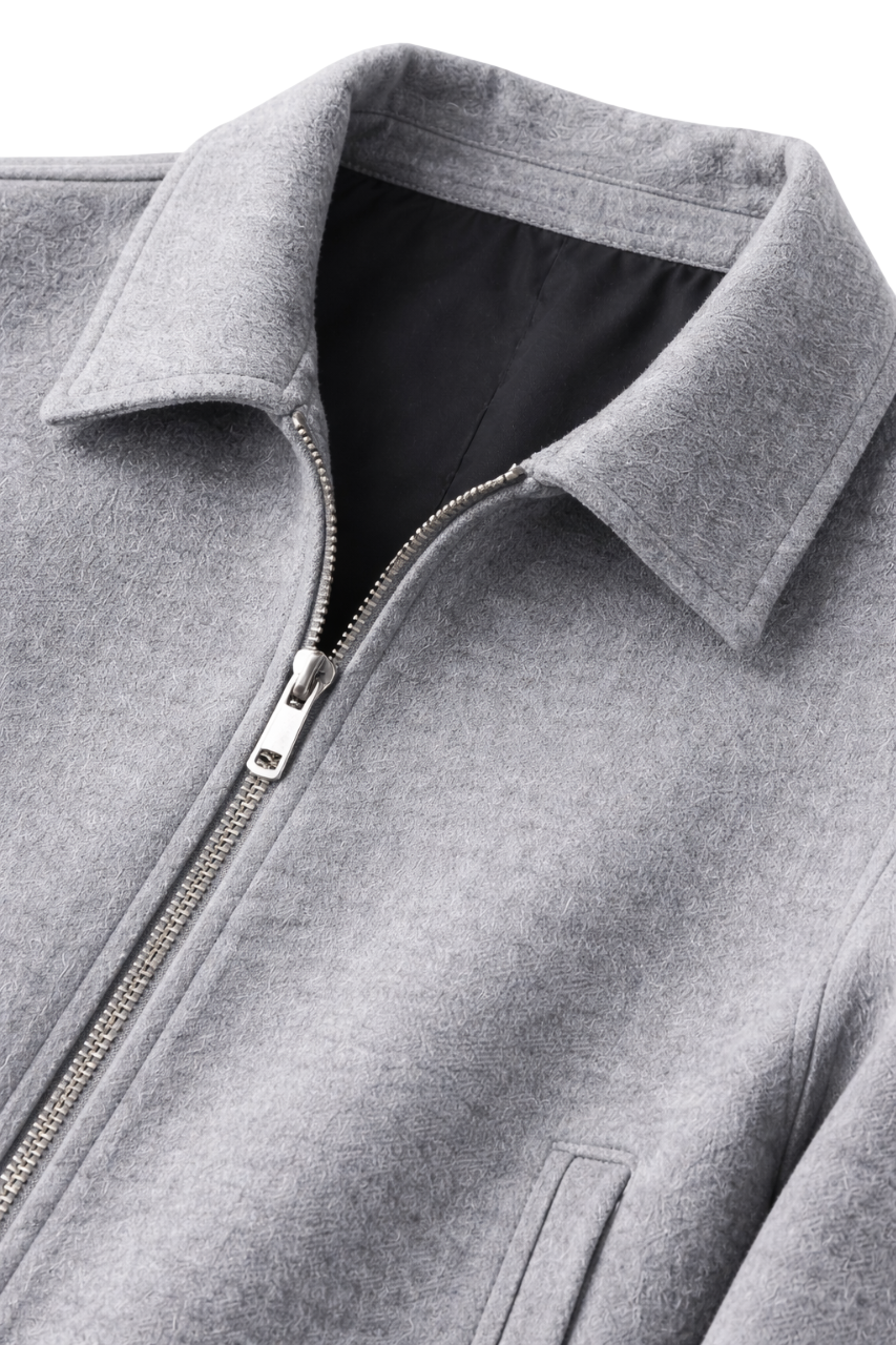Aurelian Maison Wool Zip Jacket