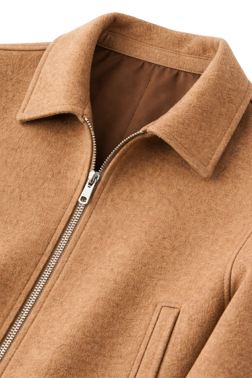 Aurelian Maison Wool Zip Jacket