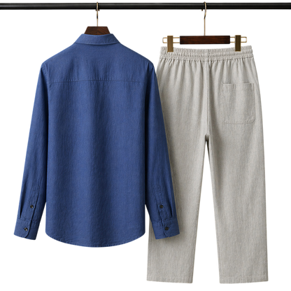 Pura Adriatic & Alabaster Linen set