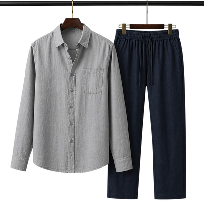 Pura Ash & Marine Linen set