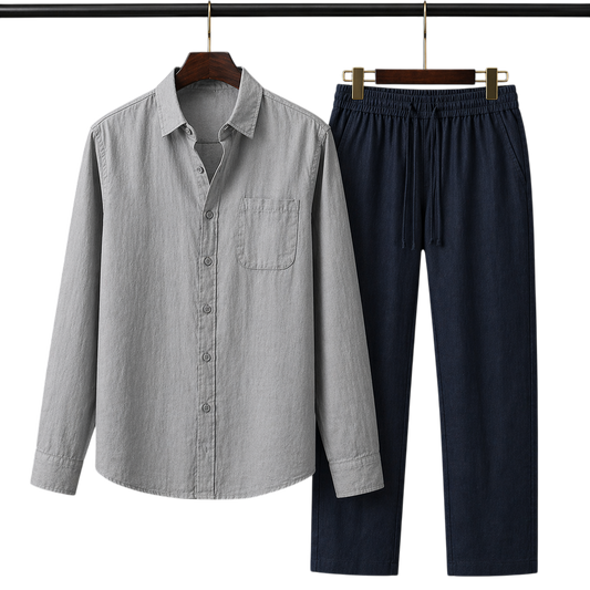 Pura Ash & Marine Linen set