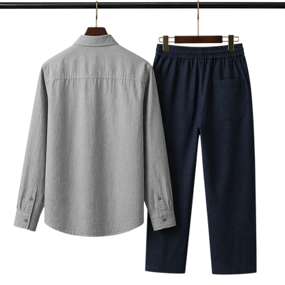 Pura Ash & Marine Linen set