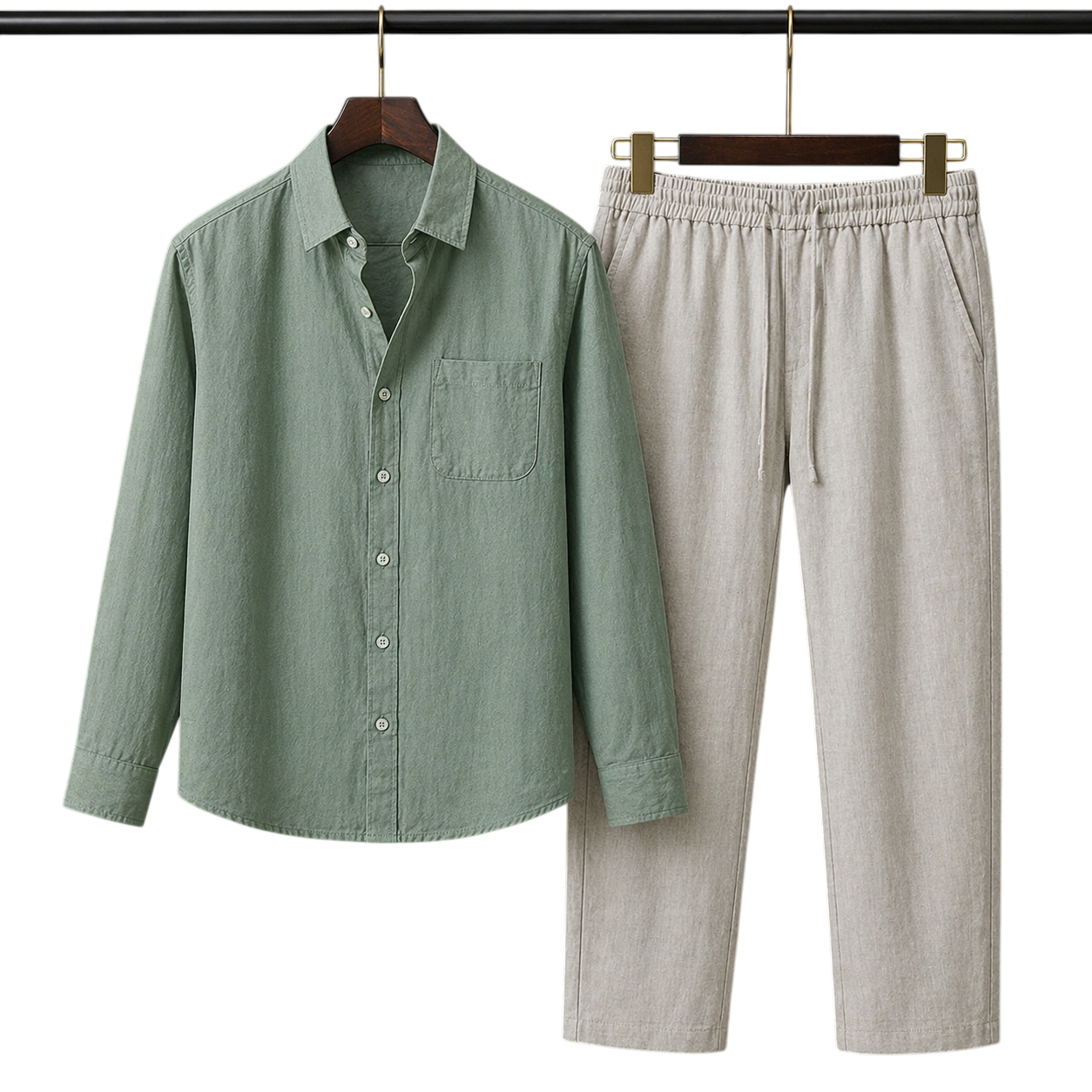 Pura Moss & Stone Linen set
