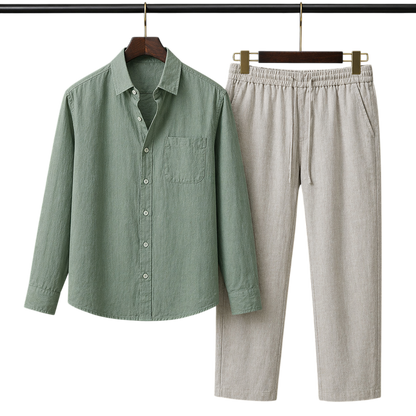 Pura Moss & Stone Linen set