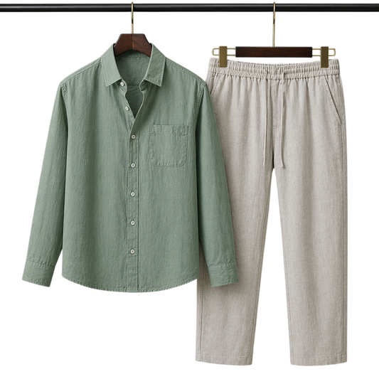 Pura Moss & Stone Linen set