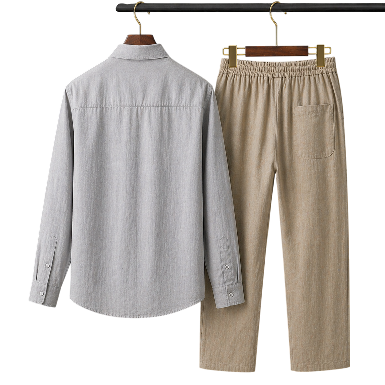 Pura Slate & Khaki Linen set